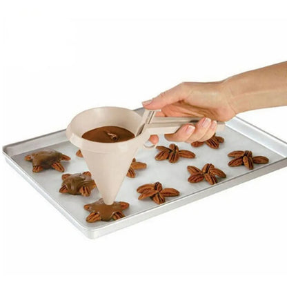 entonnoir à piston _-_pour faire des chocolats
