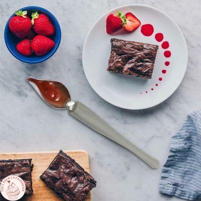 CUILLERE PLUME-déco fraises 